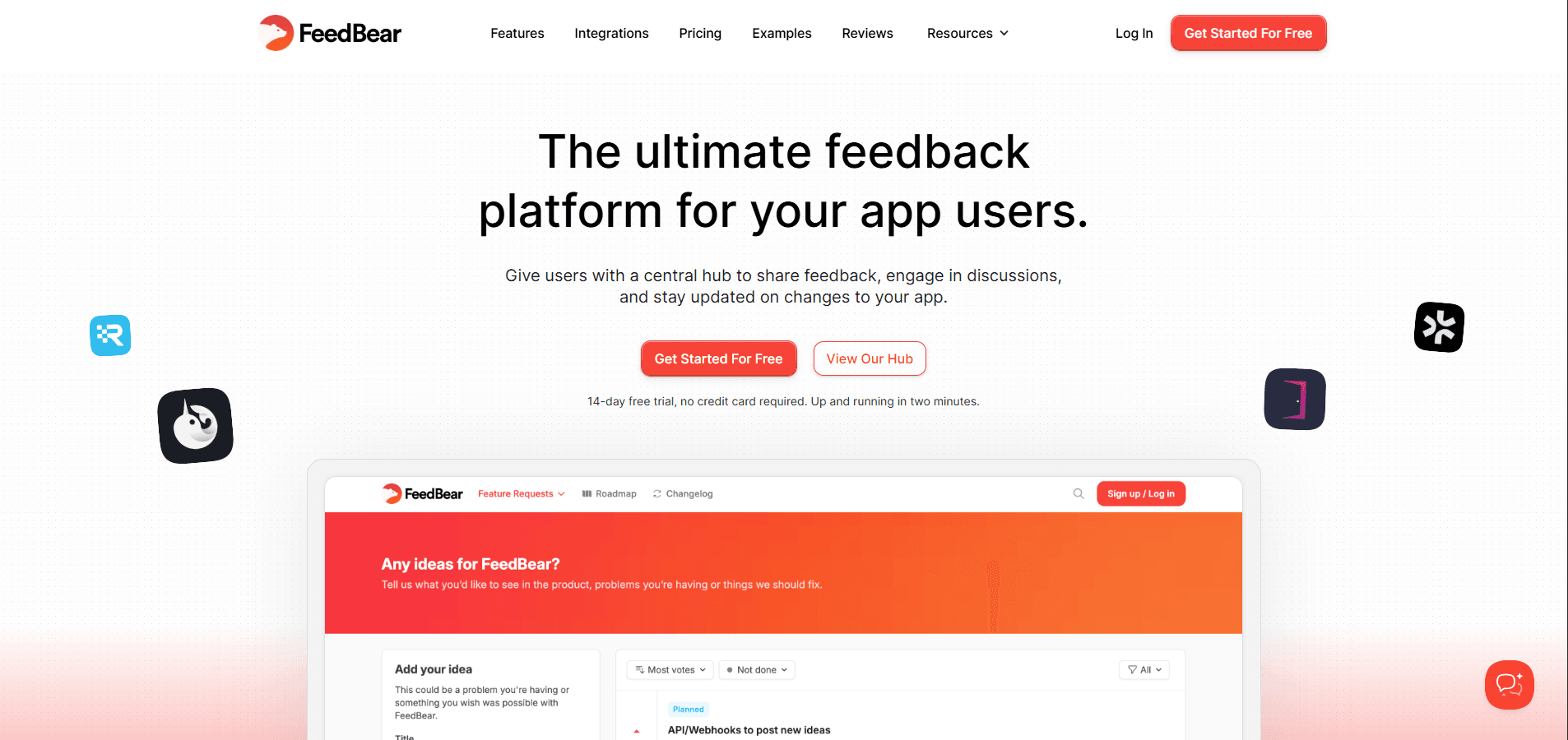 FeedBear - built by Huzaifa Khalid using React, Redux, Ruby on Rails APIs