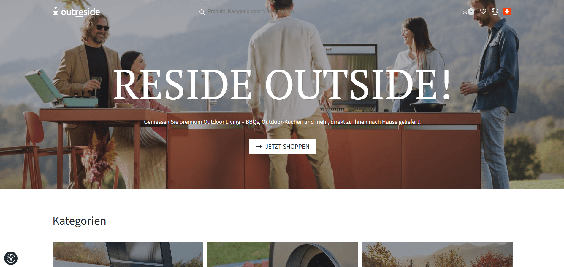 Outreside - built by Huzaifa Khalid using React, Node.js, WordPress Headless CMS